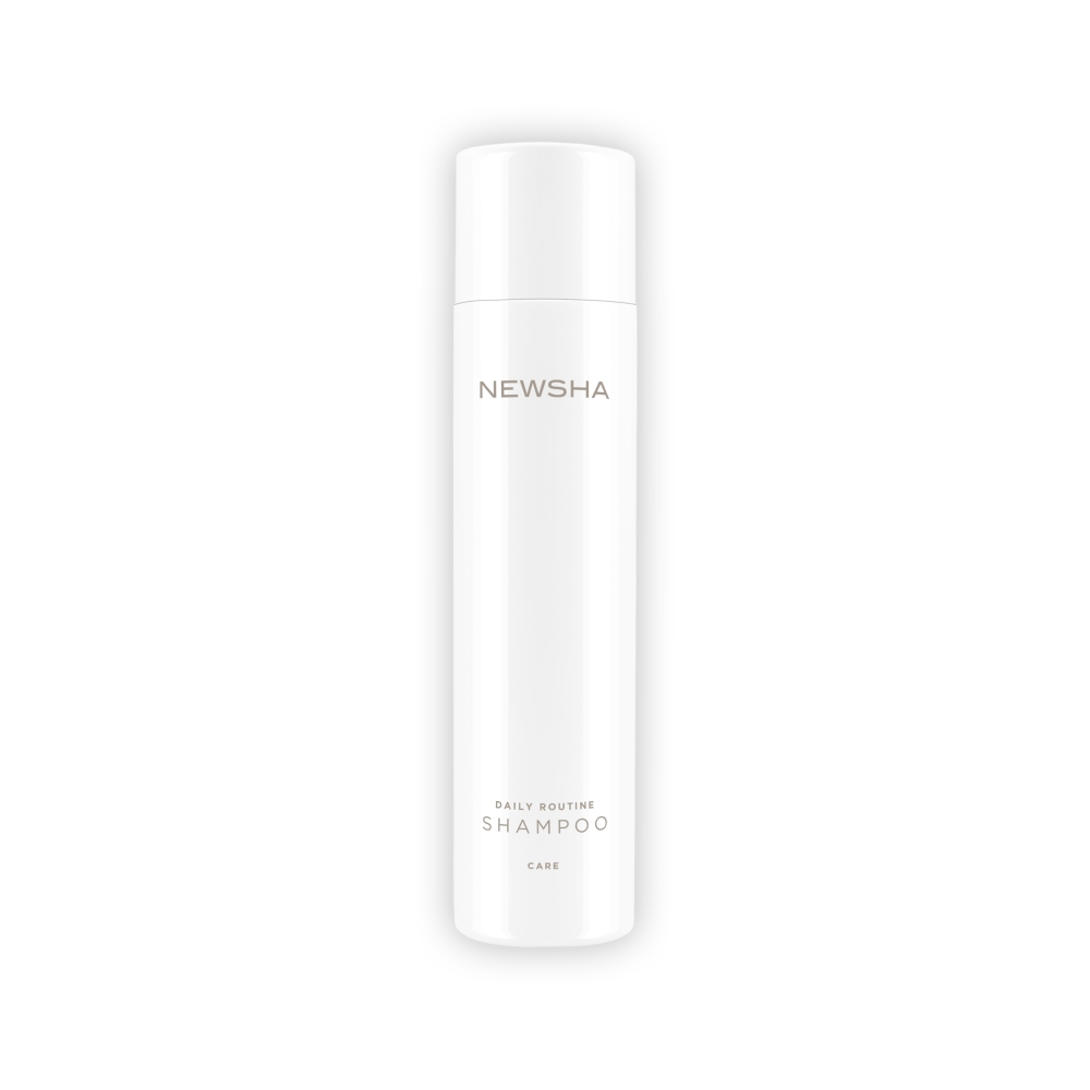 Sanftes Shampoo für die tägliche Haarpflege. Daily Routine Shampoo von NEWSHA reinigt schonend, stärkt das Haar und sorgt für Frische im Alltag.