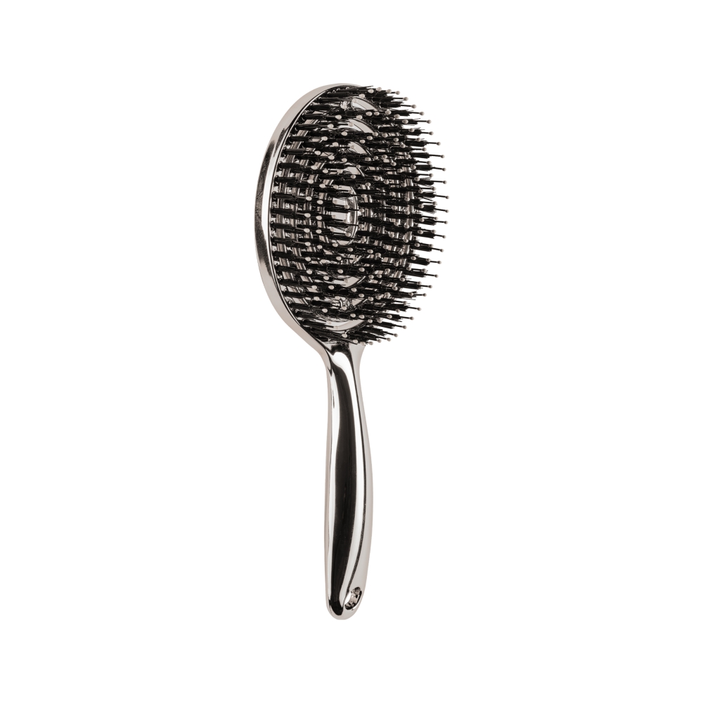 Luxuriöse Newsha Paddle Brush mit abgerundeten Borsten – ideal zum schonenden Entwirren, Glätten und für ein glänzendes Finish. Perfekt für alle Haartypen, auch für empfindliche Kopfhaut.