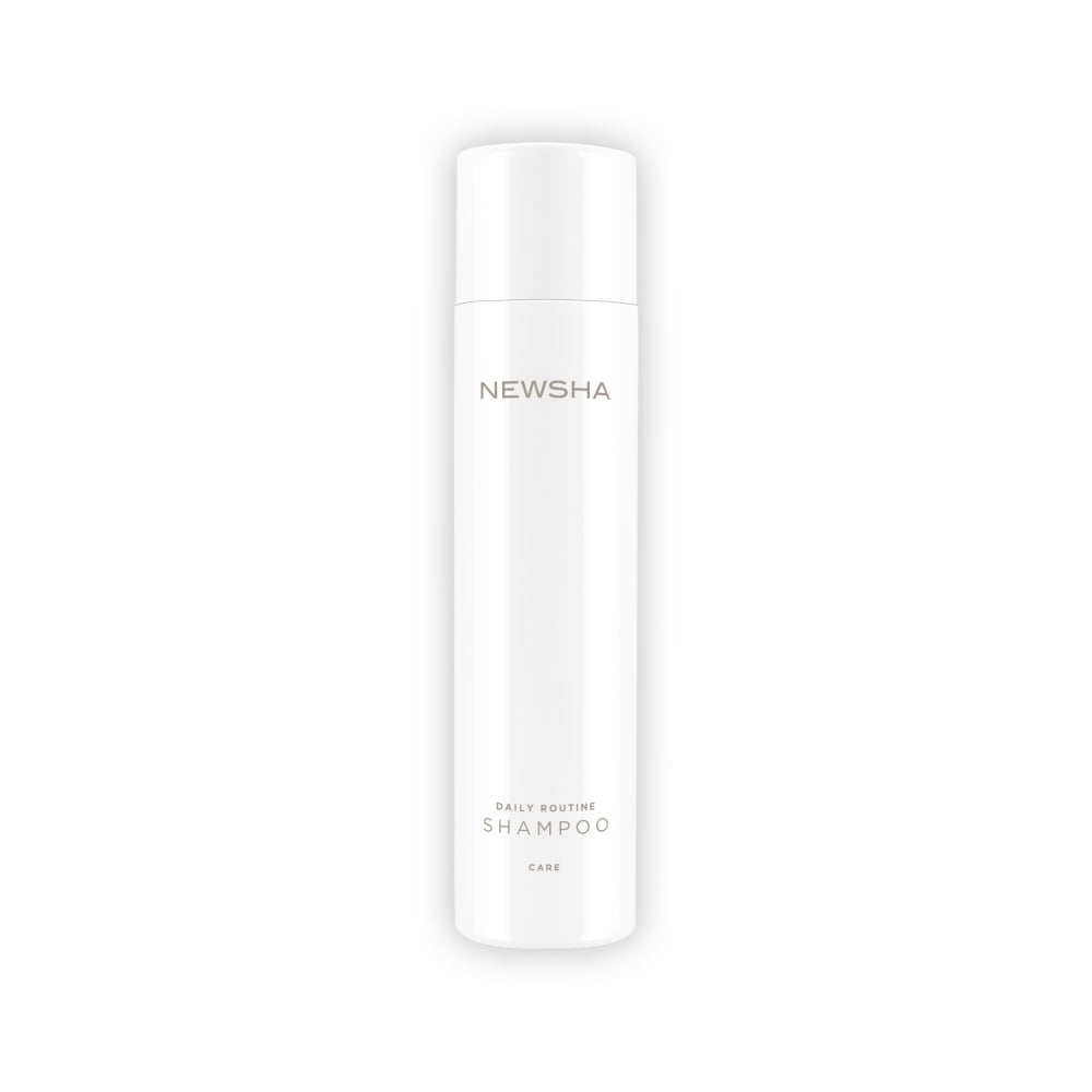 Sanftes Shampoo für die tägliche Haarwäsche. Daily Routine Shampoo von NEWSHA reinigt mild, wirkt vitalisierend und beruhigt die Kopfhaut, ideal für die tägliche Pflegeroutine.