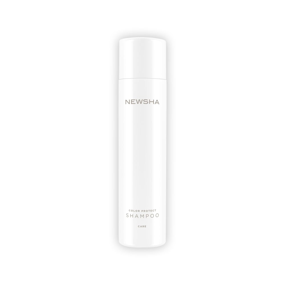 Farbschutz-Shampoo für coloriertes Haar. Color Protect Shampoo von NEWSHA reinigt schonend, bewahrt die Farbintensität und schützt vor dem Verblassen.