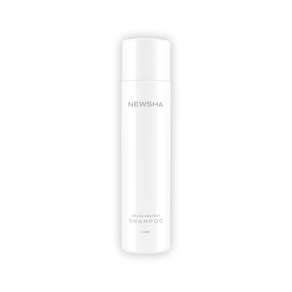 Farbschutz-Shampoo für coloriertes Haar. Color Protect Shampoo von NEWSHA reinigt schonend, bewahrt die Farbintensität und schützt vor dem Verblassen.