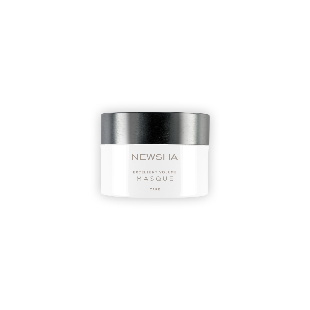 Volumenaufbauende Haarmaske für feines und normales Haar. Excellent Volume Masque von NEWSHA kräftigt das Haar spürbar, verleiht mehr Fülle und sorgt für eine geschmeidige Haarstruktur ohne zu beschweren