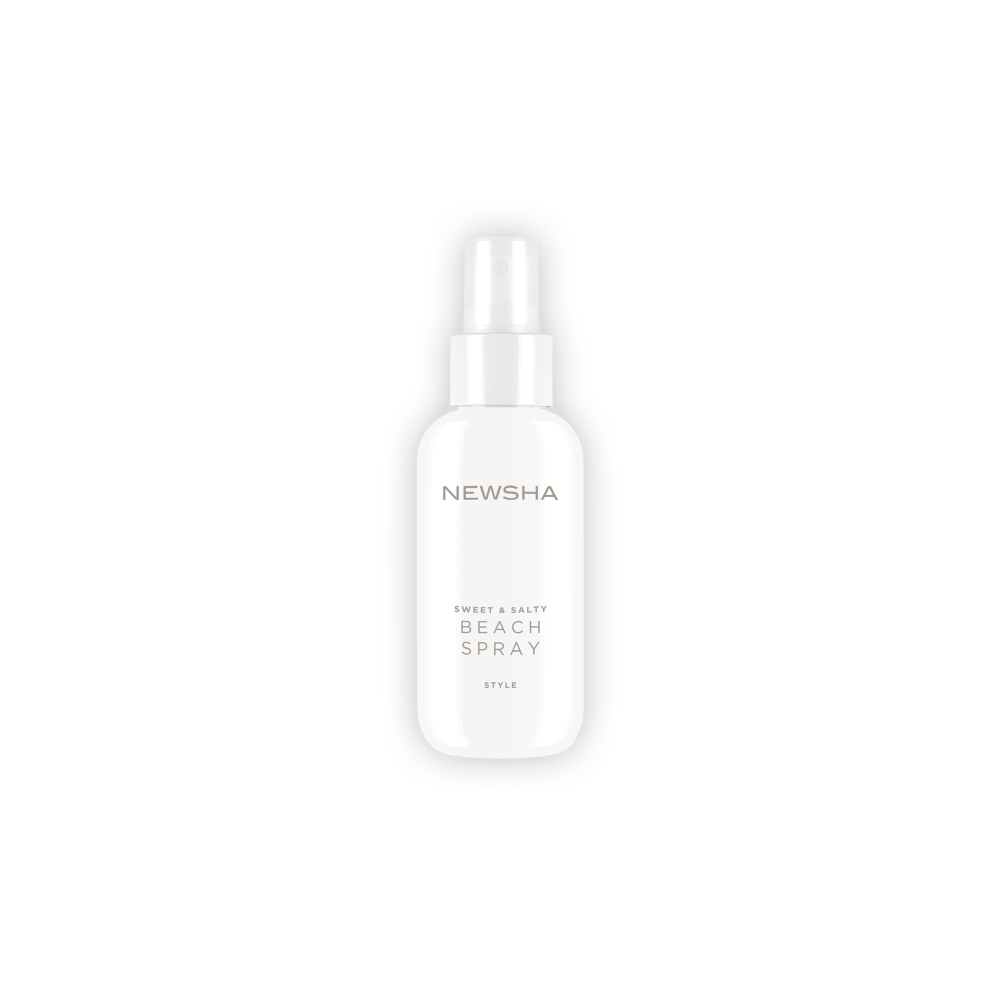 Beach Spray für natürliches Volumen und strukturierte Beach Waves. Sweet & Salty Spray von NEWSHA für den angesagten Undone-Look mit griffigem Finish.