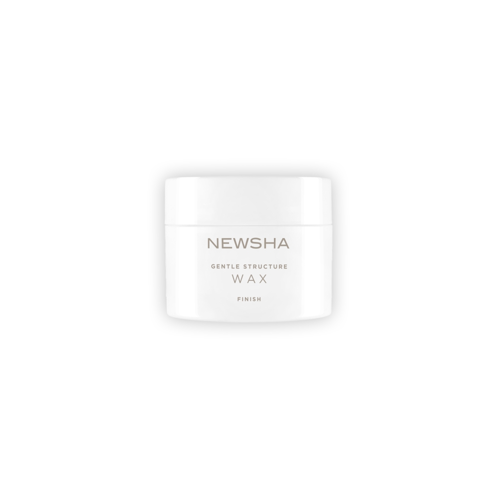 Strukturgebendes Haarwachs für flexiblen Halt und natürlichen Look. Gentle Structure Wax von NEWSHA für perfektes Styling ohne Rückstände.