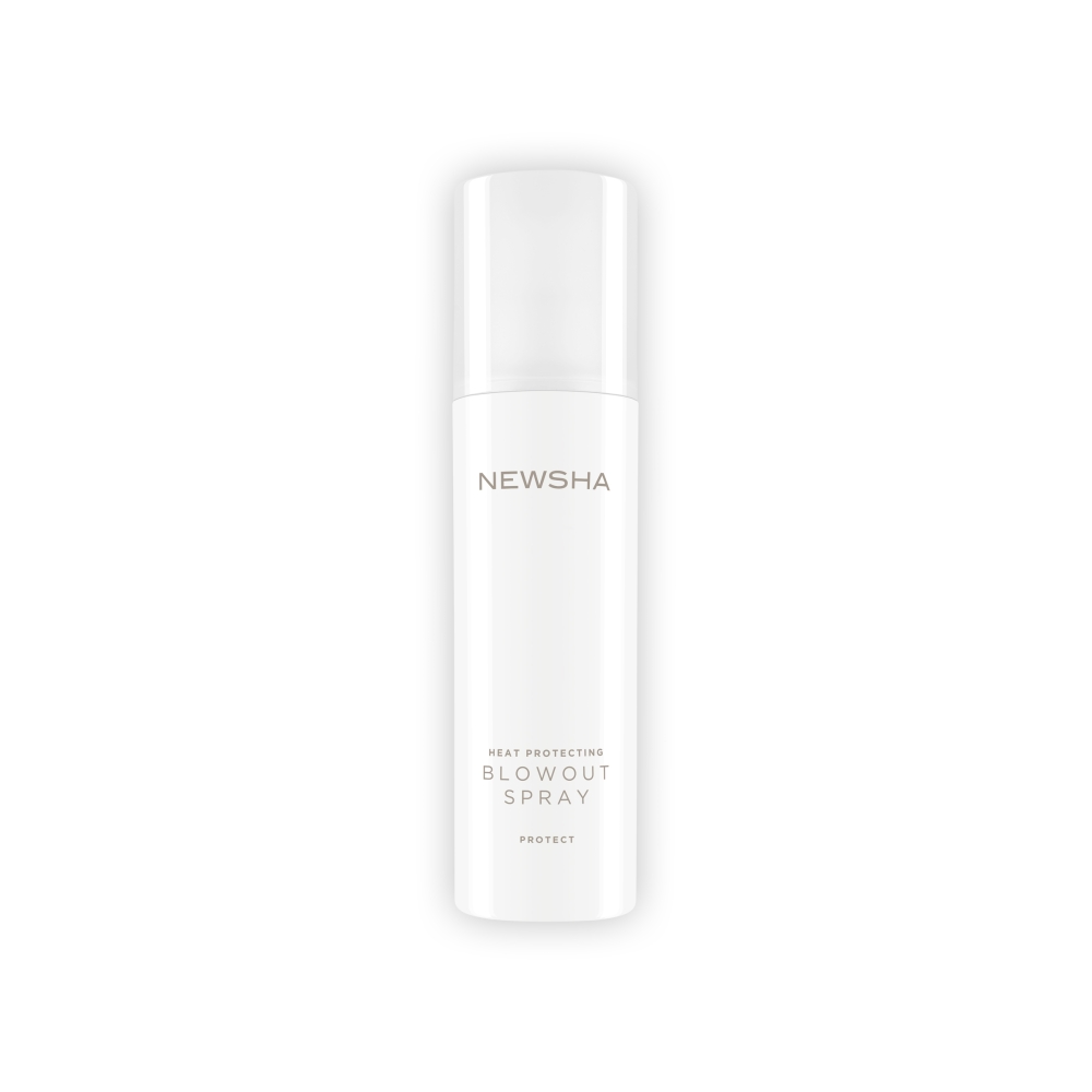 Hitzeschutzspray für geschmeidiges Haarstyling. Heat Protecting Blowout Spray von NEWSHA schützt vor Hitze, verleiht leichten Halt, reduziert Frizz und sorgt für schwerelose Griffigkeit