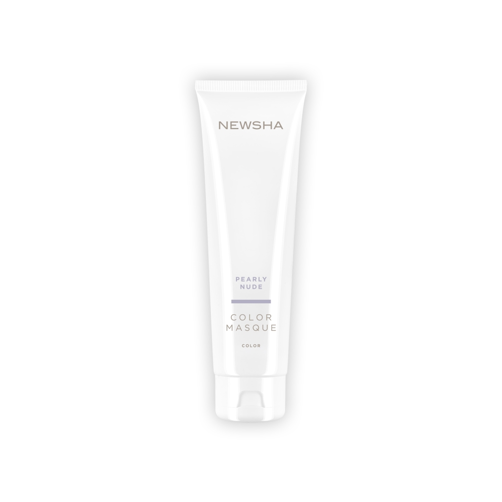 Pflegende Farbmaske für ein zartes Perlmutt-Finish. Color Masque Pearly Nude von NEWSHA veredelt blondes Haar mit einem sanften, eleganten Nude-Ton und schenkt intensive Pflege und natürlichen Glanz.